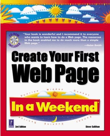 Tapa de Create your first Web Page in a weekend