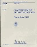 Tapa de Compendium of Budget Accounts, 2000