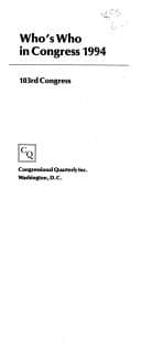 Tapa de Whos Who Congress 1994