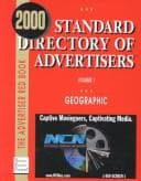 Tapa de Standard Directory of Advertisers 2000: Geographical Edition (Advertising Red Books: Advertiser, Geographic)