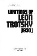 Tapa de Writings of Leon Trotsky, 1930 (Writings of Leon Trotsky)