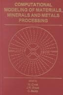 Tapa de Computational modeling of materials, minerals, and metals processing