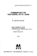 Tapa de Commentary on the Gospel of St. John
