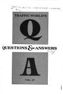 Tapa de Traffic World's Questions & Answers (Vol. 28)