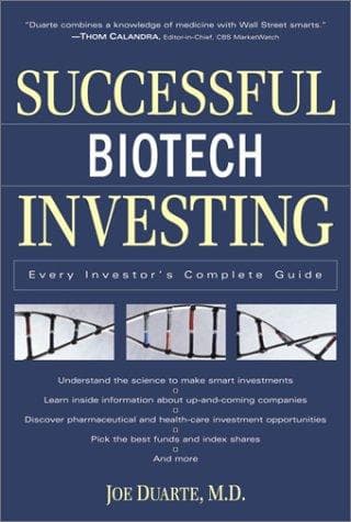 Tapa de Successful Biotech Investing