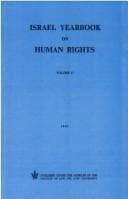 Tapa de Israel Yearbook on Human Rights 1981 (Israel Yearbook on Human Rights)