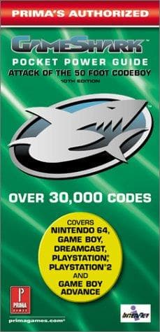Tapa de Prima's authorized GameShark pocket power guide