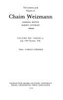 Tapa de The Letters and Papers of Chaim Weizmann (Series A: Letters): Setback