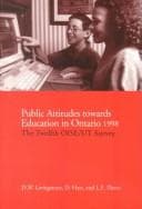 Tapa de Public Attitudes Towards Education in Ontario 1998