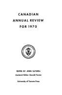 Tapa de Canadian Annual Review for 1970