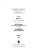 Tapa de Progress in Behavior Modification
