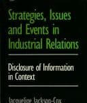 Tapa de Strategies, Issues, and Events in Industrial Relations
