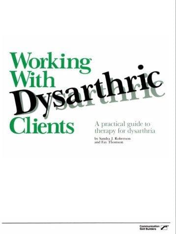 Tapa de Working with Dysarthric Clients