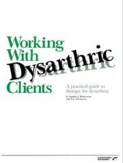 Tapa de Working with Dysarthric Clients