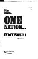 Tapa de 1 Nation Indivisible? the English Language Amendment