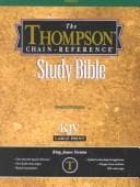 Tapa de Thompson Chain-Reference Bible King James Version/Large Print/Red Letter/Burgundy/Deluxe Leather
