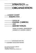 Tapa de Strategy and organization