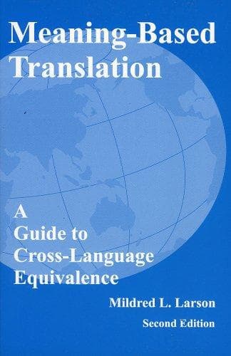 Tapa de Meaning-Based Translation