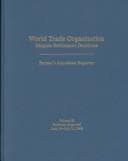 Tapa de World Trade Organization Dispute Settlement Decisions Vol. 20