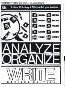 Tapa de Analyze, Organize, Write