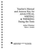 Tapa de Analytical Writing and Thinking