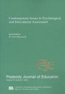 Tapa de Contemporary Issues in Psychological and Educational Assessment