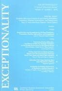 Tapa de Students Who Are Exceptional and Writing Disabilities Vols. 12 , Nos. 1 : Prevention, Practice, Intervention, and Assessment