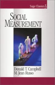 Tapa de Social measurement