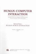 Tapa de Human-robot Interaction