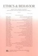 Tapa de Ethics and Behavior
