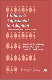 Tapa de Children's adjustment to adoption
