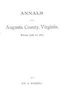 Tapa de (9485) Annals of Augusta County, Virginia, from 1726 to 1871