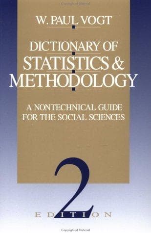 Tapa de Dictionary of Statistics & Methodology