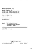 Tapa de Advances in Statistical Signal Processing: Estimation