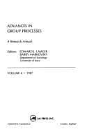 Tapa de Advances in Group Processes