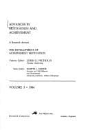 Tapa de Advances in Motivation and Achievement