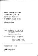 Tapa de Research in the Interweave of Social Roles