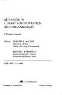 Tapa de Advances in Library Administration and Organization
