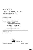 Tapa de Advances in Library Administration and Organization