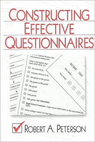 Tapa de Constructing Effective Questionnaires