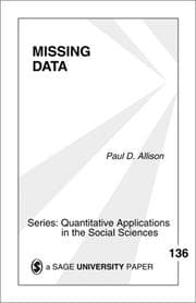Tapa de Missing Data (Quantitative Applications in the Social Sciences)