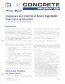Tapa de Diagnosis & Control of Alkali-Aggregate Reactions in Concrete (Concrete Information)