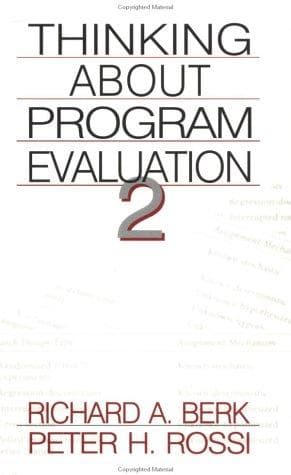 Tapa de Thinking about program evaluation