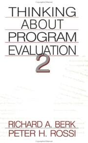 Tapa de Thinking about program evaluation