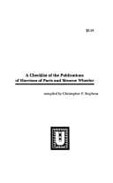 Tapa de A checklist of the publications of Harrison of Paris and Monroe Wheeler