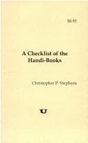 Tapa de A Checklist of the Handi-Books
