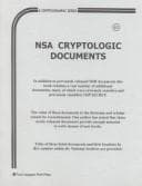 Tapa de NSA Cryptologic Documents