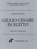 Tapa de Guilo Caesare in Egitto (Collegium Musicum,)