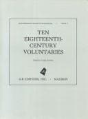 Tapa de Ten Eighteenth-Century Voluntaries (Recent Researches in the Music of the Baroque Era, Vol 6)