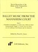 Tapa de Ballet Music from the Mannheim Quartet (Recent Researches in the Music of the Classical Era)